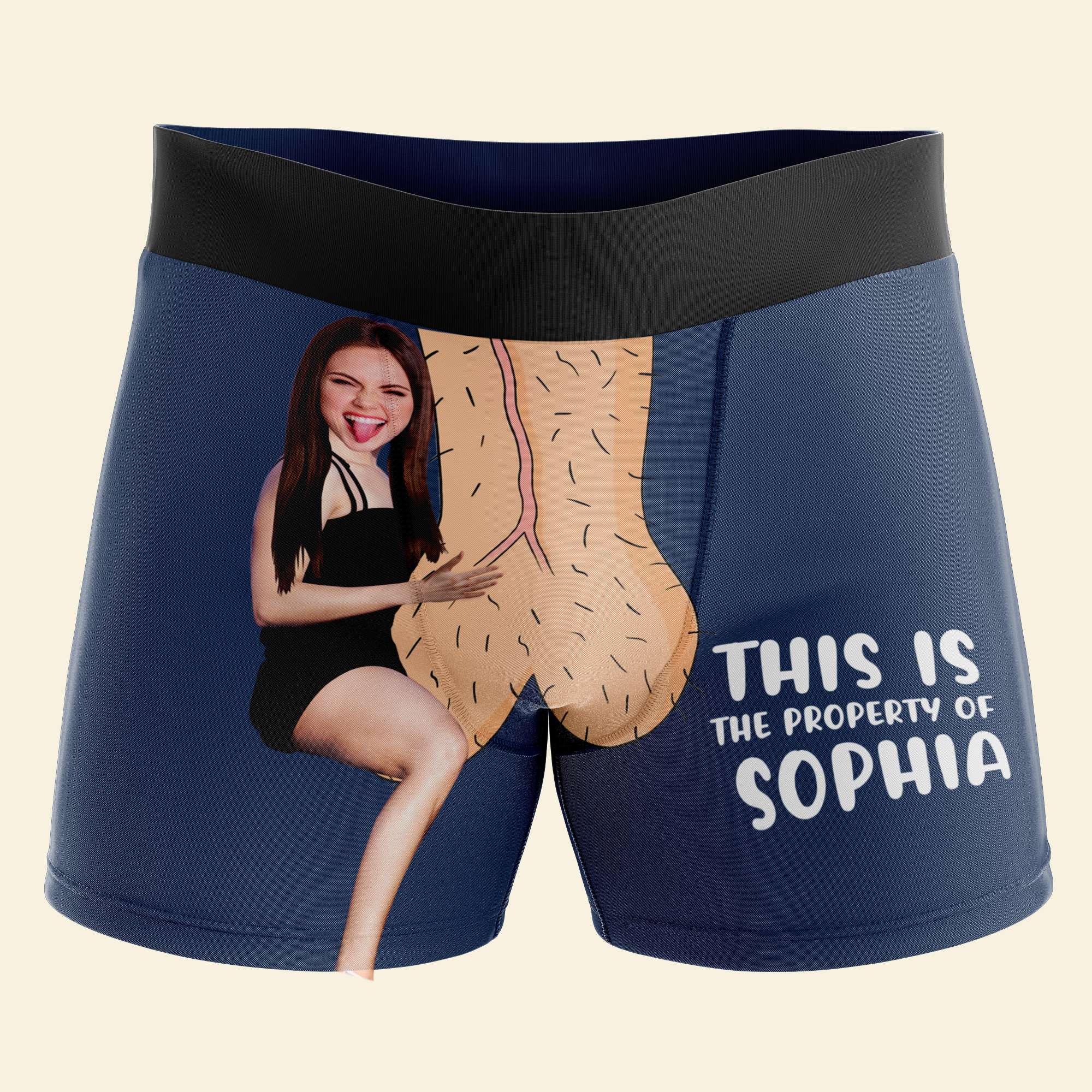 Personalized Men's Boxer Shorts - Custom Photo Gift for Couples Boxer Briefs PopCulturePrints