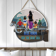 Load image into Gallery viewer, Customizable Pirate Ship Wood Sign for Mom Wood Sign PopCulturePrints
