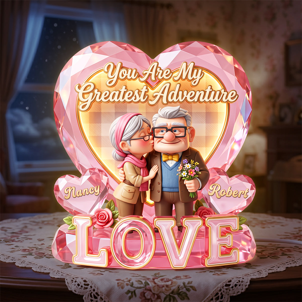 The Greatest Love Light Box - Personalized Gifts For Couples 01pata290626 Light Box PopCulturePrints