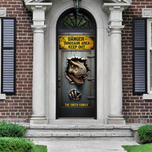 Load image into Gallery viewer, “Unlock the Adventure!” - Fantasy World Door Cover - Personalized Gift for Dino Lovers Door Covers PopCulturePrints
