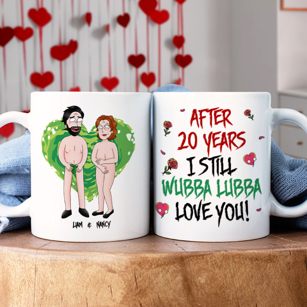 Personalized Cartoon Couple Mug - Funny Valentine's Day Gifts and Anniversary Gift Coffee Mug PopCulturePrints