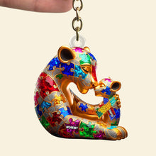 Load image into Gallery viewer, Embrace Love: Personalized Autism Mom Keychain - A Meaningful Gift for Mother&#39;s Day Keychains PopCulturePrints
