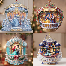 Load image into Gallery viewer, A Tale as Old as Christmas - Forever Fairy Tale Love Acrylic Ornament | Personalized Gift for Couples &amp; Families
