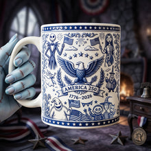 Load image into Gallery viewer, "Celebrate 250 Years of America - Custom Personalized Coffee Mug - Perfect Gift for Anniversaries, Birthdays, and Patriotism Enthusiasts"

