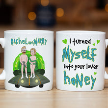 Load image into Gallery viewer, Naughty Couple UFO Coffee Mug - Personalized Gift for Valentine&#39;s Day Gifts Coffee Mug PopCulturePrints
