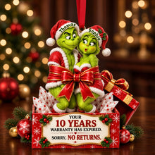 Load image into Gallery viewer, Love Tied with a Bow: Personalize Your Couple Ornament for Christmas Ornament PopCulturePrints
