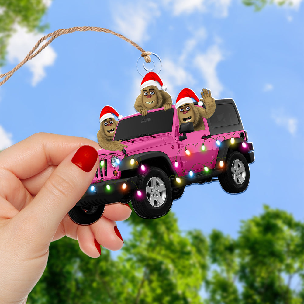 Personalized Bigfoot Off-Road Christmas Ornament