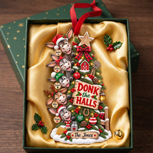 Load image into Gallery viewer, Donk the Halls - Clumsy Donkey Christmas Tree Ornament | Personalized Gift for Families

