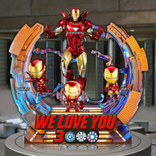 Load image into Gallery viewer, We Love You 3000: Iron Dad Plaque - Personalized Gift for Dad, Grandpa, and Superheroes Shaped Plaques PopCulturePrints
