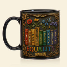 Load image into Gallery viewer, “Celebrate Love and Diversity” - Equality Coffee Mug - Personalized Gift for LGBTQ+ Pride, Friends, Family, and Allies Coffee Mug PopCulturePrints
