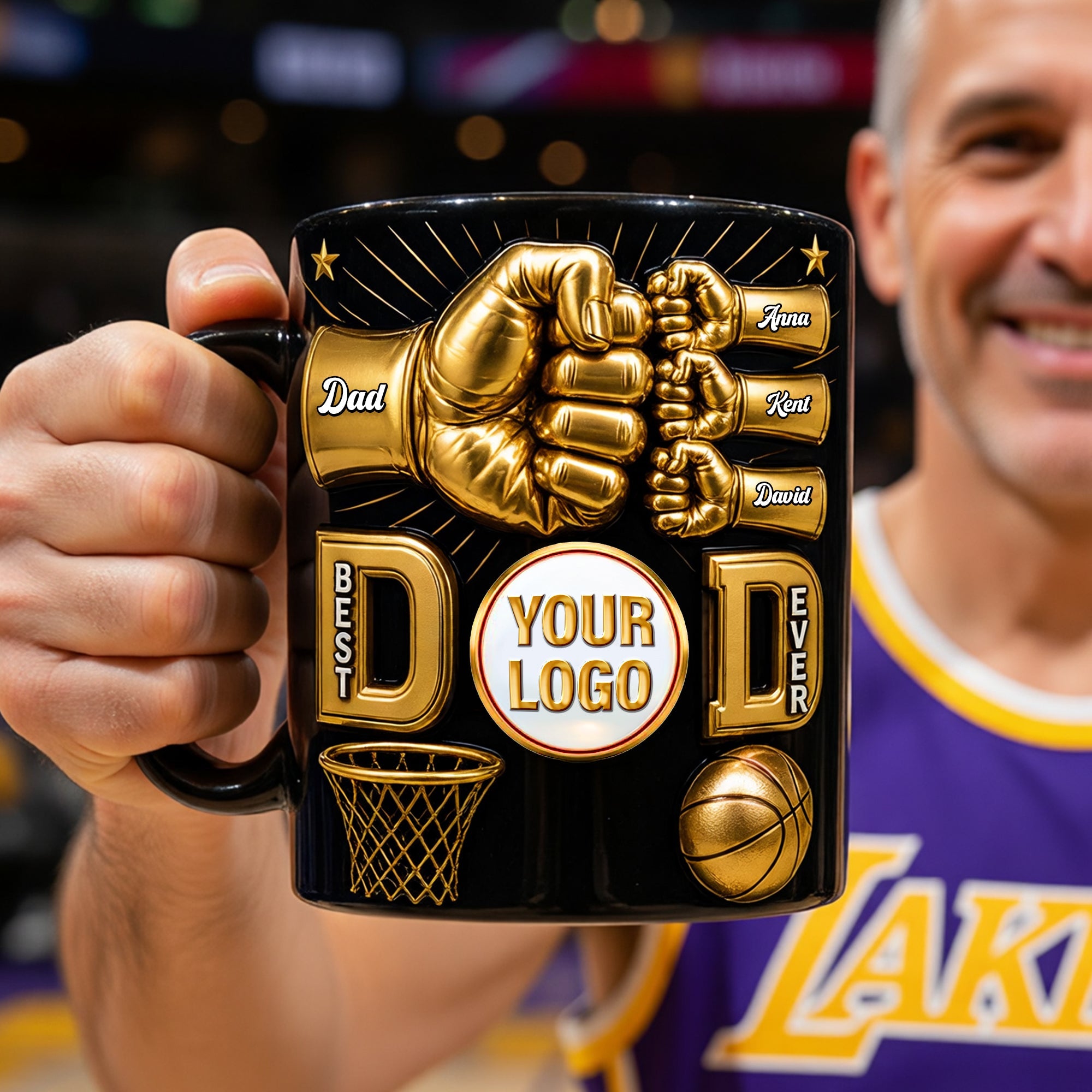 Best Dad Ever Magic Mug - Personalized Gifts for Dad | Celebrate Fatherhood with Unique Designs!