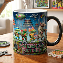 Load image into Gallery viewer, "Celebrate Your Inner Hero" - American Tactical Dad Squad Magic Mug - Personalized Gift for Dads, Grandpas, and More Coffee Mug PopCulturePrints
