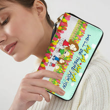 Load image into Gallery viewer, &quot;M.A.M.A, We&#39;ll Be There For You&quot; - Personalized Twill Faux Leather Wallet - Gift for Mom, Grandma, and Loved Ones Leather Wallet PopCulturePrints
