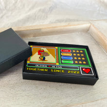 Load image into Gallery viewer, Personalized Love Card for Couples - Unique Aluminum Wallet Insert Wallet Card PopCulturePrints
