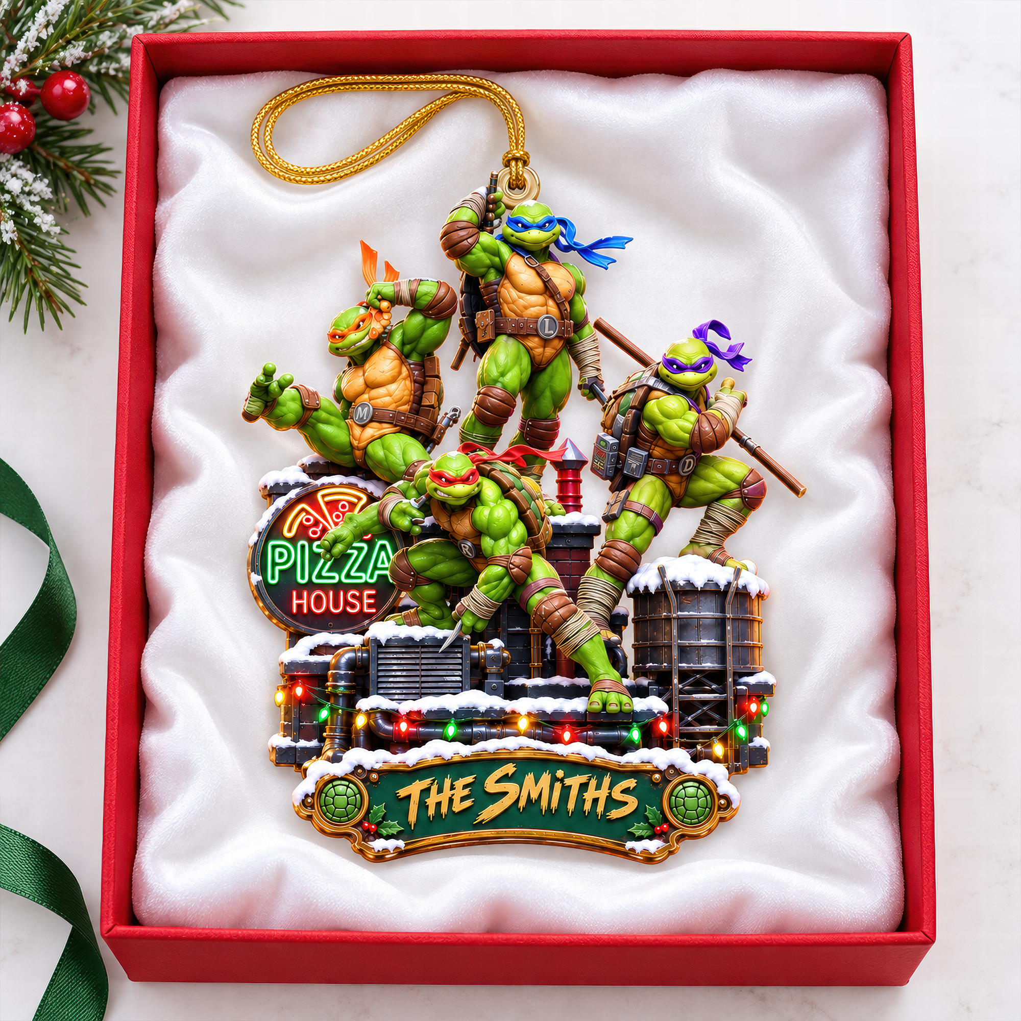 Fearless Hero Squad Ornament - Personalized Gift For Family 02TTQN081026 Ornament PopCulturePrints