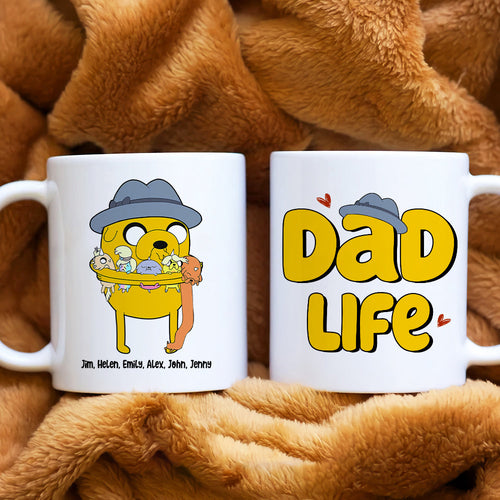 Personalized Dad Life Mug - Custom Gift for Father's Day Coffee Mug PopCulturePrints