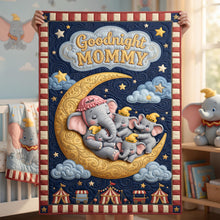 Load image into Gallery viewer, "Goodnight Mommy" - A Heartwarming Personalized Blanket for Moms and Grandmas Blanket PopCulturePrints
