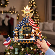 Load image into Gallery viewer, A Pray For America Christmas Tree Topper - Personalized Gifts For Patriots 03QHTA220826 Ornament PopCulturePrints
