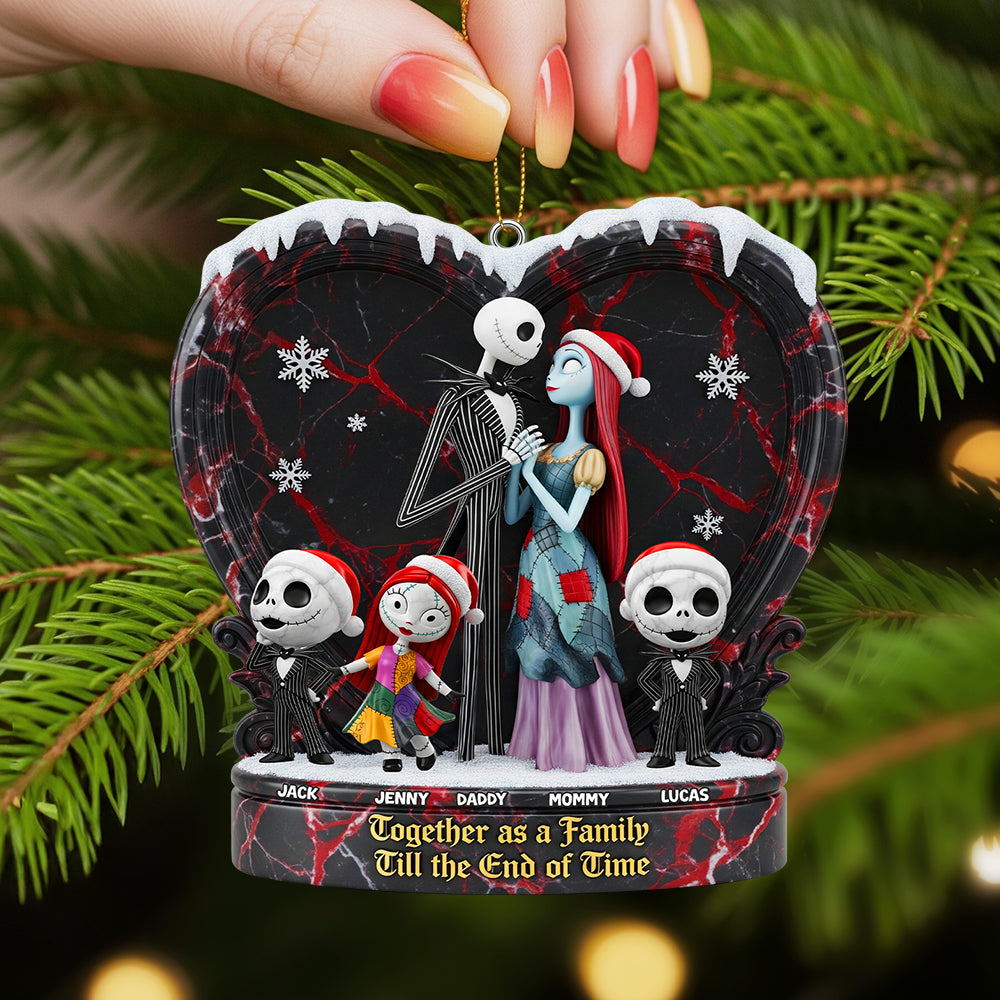 Together as a Family - Personalized Christmas Ornament for Loved Ones Ornament PopCulturePrints