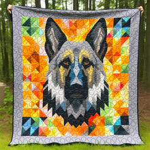 Load image into Gallery viewer, German Shepherd Christmas Quilt Bed Set - Perfect Gift for Dog Lovers Blanket PopCulturePrints
