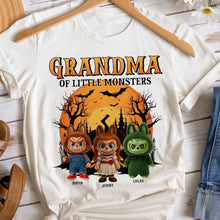 Load image into Gallery viewer, &quot;Grandma of Little Monsters&quot; - Personalized Spooky Monsters Shirt for Grandma - Custom Gifts for Halloween and Special Occasions Shirts PopCulturePrints
