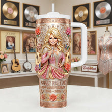 Load image into Gallery viewer, Celebrate 80 Years of Country Queen - Personalized Vintage Music Legend Tumbler Tumbler Cup PopCulturePrints
