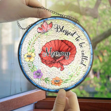 Load image into Gallery viewer, Blessed to Be Called - Personalized Stained Glass Window Hanging Suncatcher for Grandma Suncatcher Ornament PopCulturePrints

