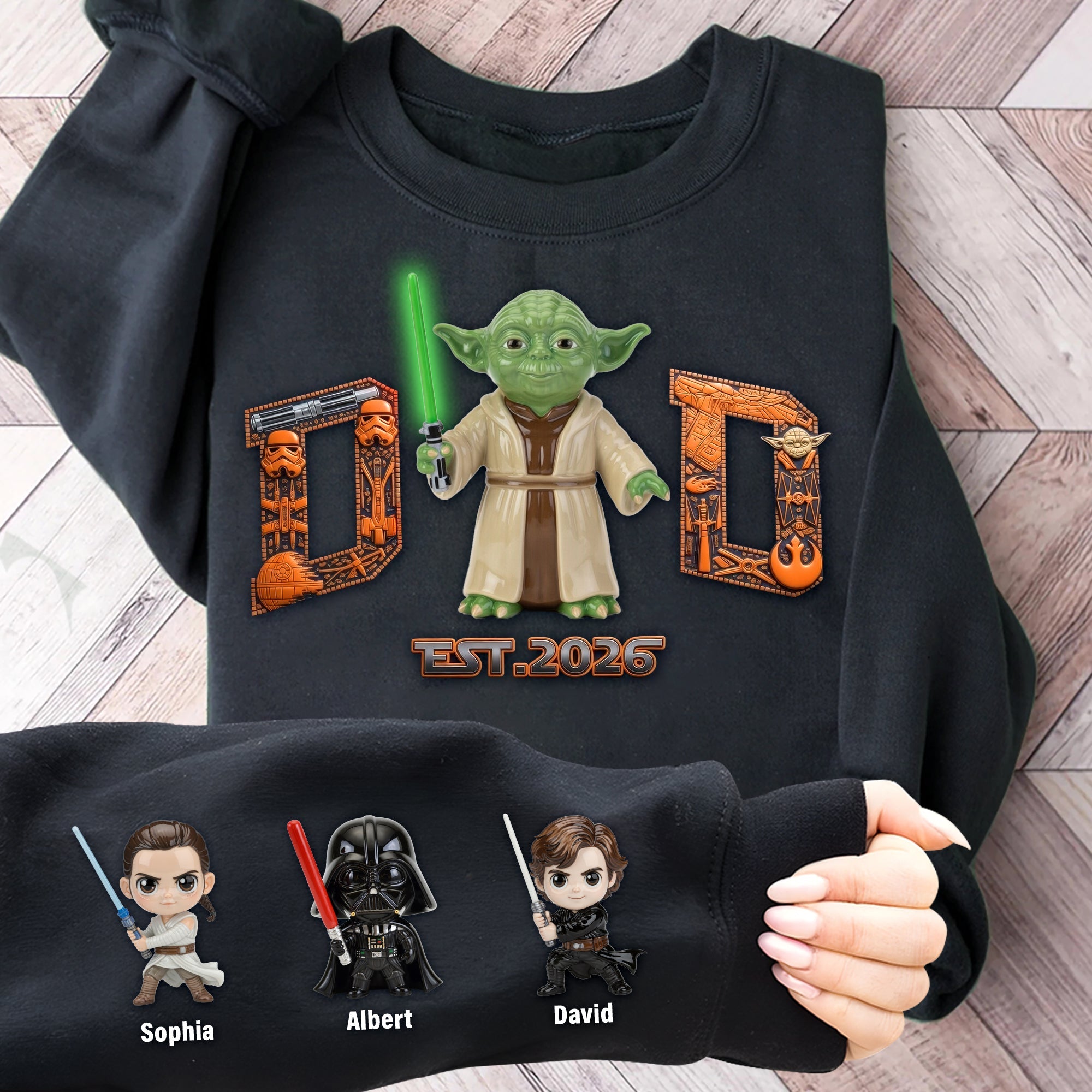 "Celebrate His Power!" - The Best Dad Shirt - Personalized Gifts For Dad, Grandpa, and More AOP Products PopCulturePrints
