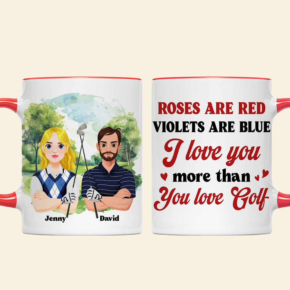 Personalized Golf Couple Coffee Mug - Perfect Gift for Golf Lovers Coffee Mug PopCulturePrints