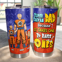 Load image into Gallery viewer, Super Saiyan Dad Personalized Tumbler - Custom Gift Tumbler Cup PopCulturePrints
