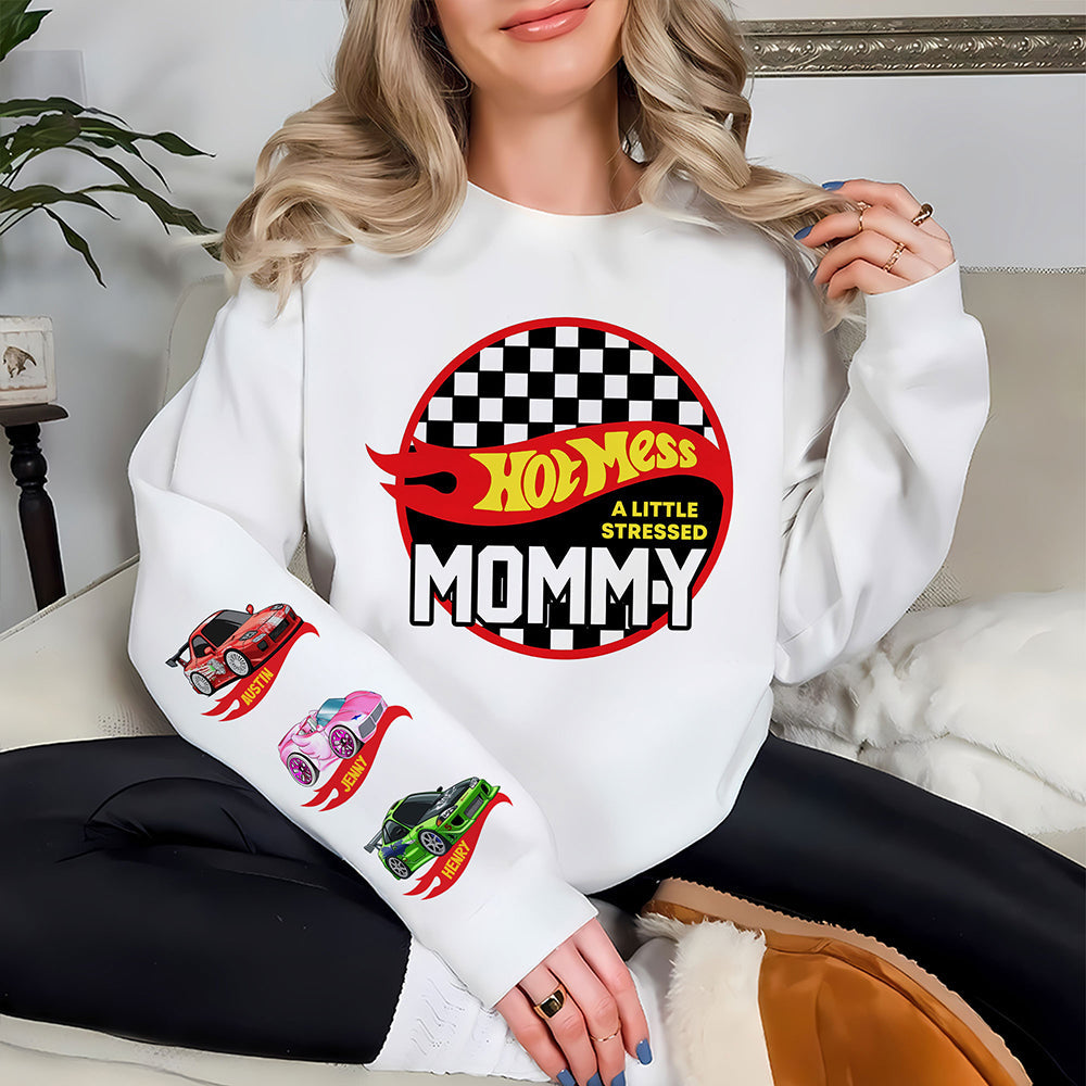 Personalized Hot Mess Mommy 3D Shirt - Custom Car Designs AOP Products PopCulturePrints