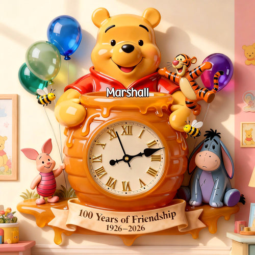 Cherish Every Moment with Your Lovely Friends - Personalized Wall Clock Gift Hanging Wall Clock PopCulturePrints