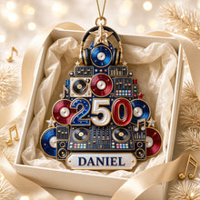 Load image into Gallery viewer, Celebrate the Beat - DJ Holiday Christmas Ornament - Personalized Gifts
