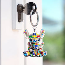 Load image into Gallery viewer, &quot;Cherish Every Moment With Your Loved Ones&quot; - Autism Dad Keychain - Personalized Gift for Dad, Grandpa, and More Keychains PopCulturePrints
