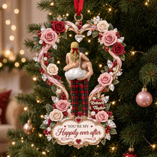 Load image into Gallery viewer, Affectionate Love Rose Ornament - Personalized Gifts For Couple 01qhti170926 Ornament PopCulturePrints
