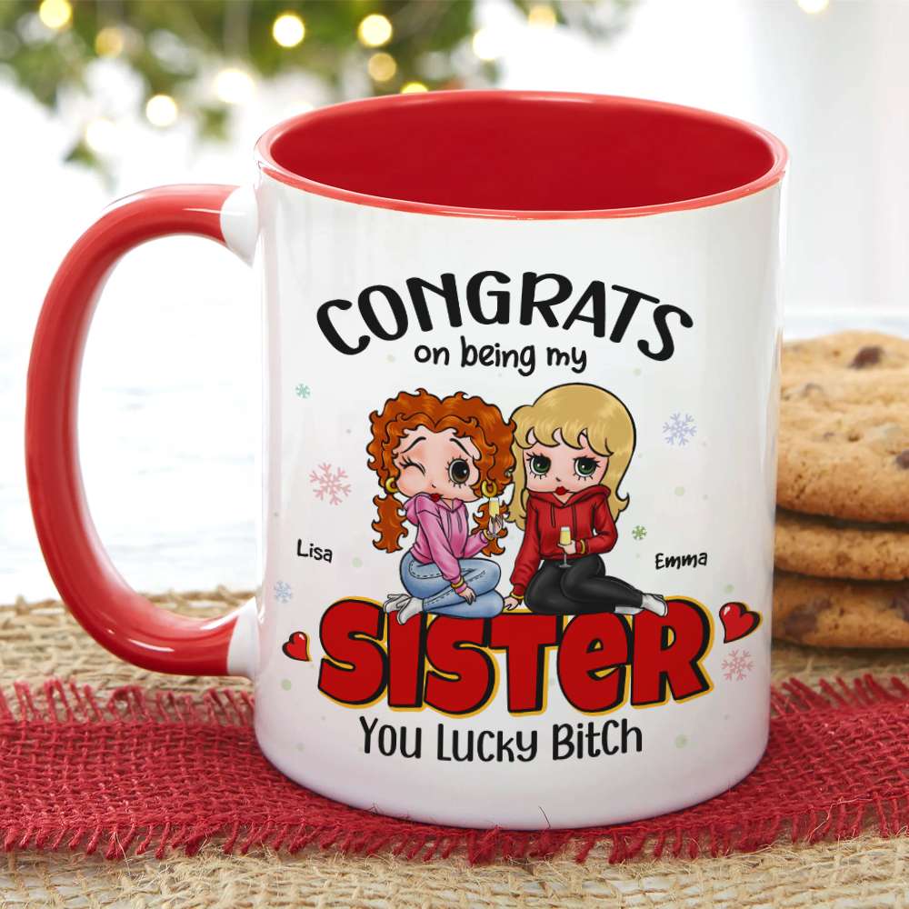 Personalized Sister Mug - Funny Best Friend Gift Coffee Mug PopCulturePrints