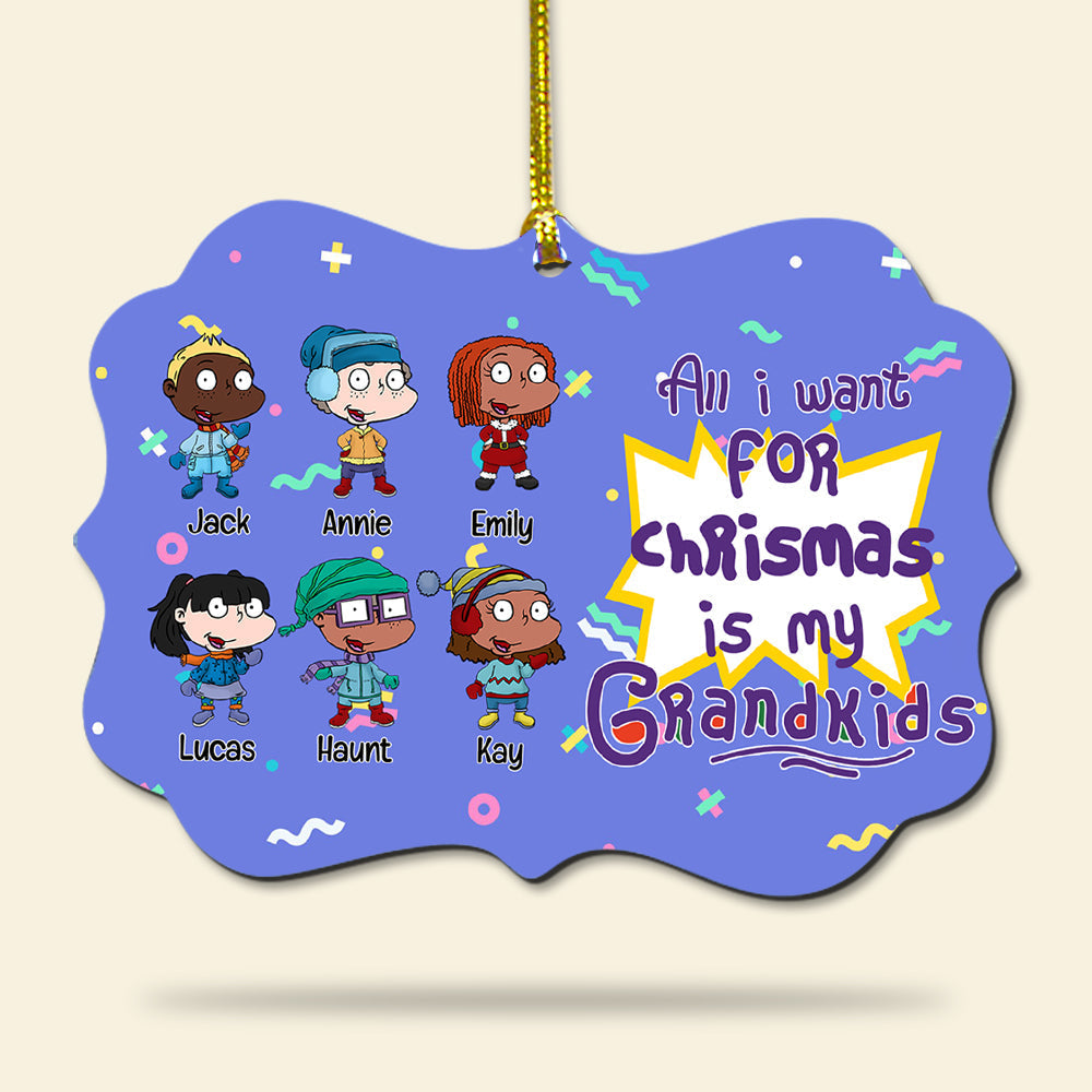 Personalized Christmas Ornament for Grandma - Grandkids Design Ornament PopCulturePrints
