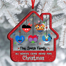 Load image into Gallery viewer, Personalized Family Christmas Ornament - All Hearts Come Home Ornament PopCulturePrints
