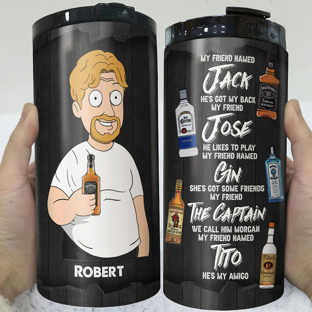 Personalized Drinking Buddy 4-in-1 Cooler Tumbler Can Cooler PopCulturePrints
