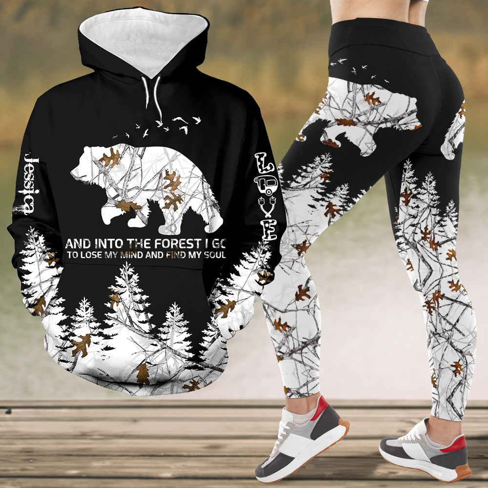 Custom Camping Hoodie & Leggings Set for Outdoor Enthusiasts