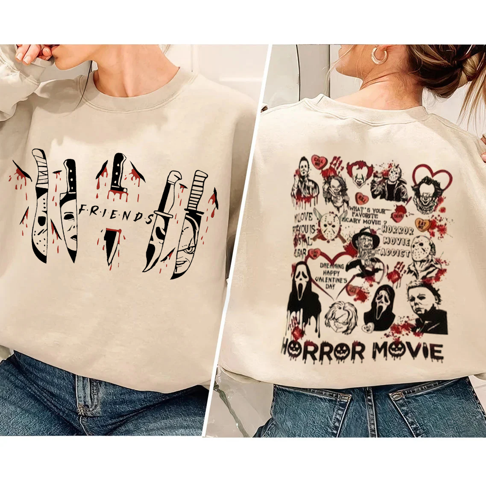 Horror Movie Friends Halloween Shirt