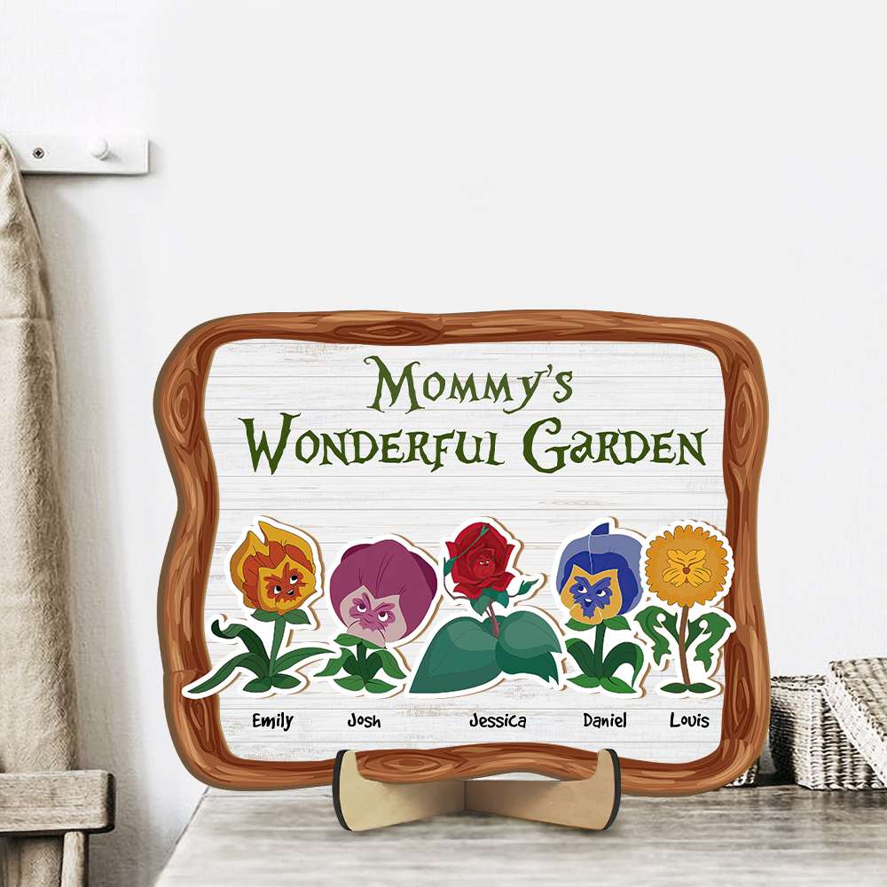 Personalized Mother's Day Garden Wood Sign Wood Sign PopCulturePrints