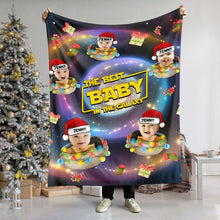 Load image into Gallery viewer, Personalized Galaxy Baby Fleece Blanket Blanket PopCulturePrints
