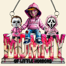 Load image into Gallery viewer, "Celebrate the Horror with Style!" - Pinky Horror Mom Suncatcher Ornament - Personalized Gift for Moms and Grandmas Ornament PopCulturePrints

