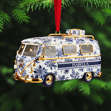 Load image into Gallery viewer, &quot;A Special Journey Awaits&quot; - Personalized Camper Van Ornament - Custom Gift for Friends, Family, and Adventurers Ornament PopCulturePrints
