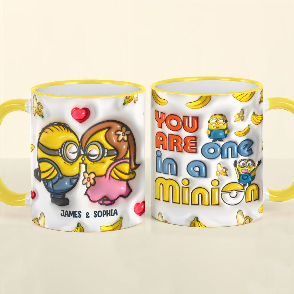 Personalized Minion Couple Coffee Mug - You Are One in a Minion