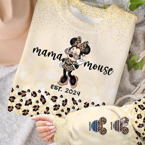 “Embrace Your Inner Mama Mouse” - Personalized Mama Mouse Shirt | Gift for Moms & Grandmas AOP Products PopCulturePrints