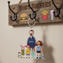 Load image into Gallery viewer, “Cherish Every Moment” - Personalized Keychain for Dad, Gift for Father's Day Keychains PopCulturePrints
