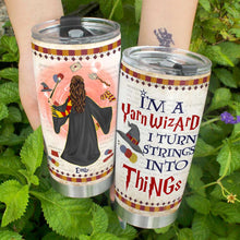 Load image into Gallery viewer, Yarn Wizard Personalized Tumbler - Magic Knitting Enthusiast Gift
