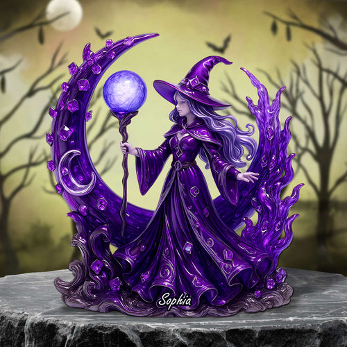 “Embrace Your Magic” - Witch Acrylic Plaque - Personalized Gifts For Witch Lovers Shaped Plaques PopCulturePrints